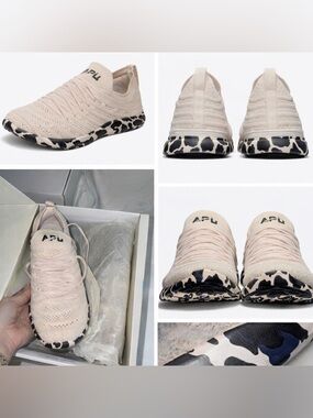 APL Techloom wave sneaker ballet pink/ leopard DELUXE comfort & style NEW